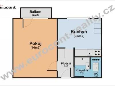 Rent apartment 1+1 Praha, Svépomoci č. 17