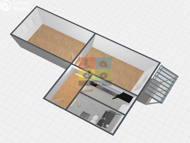 Аренда квартиры 2+1 Milovice, Mírová č. 2