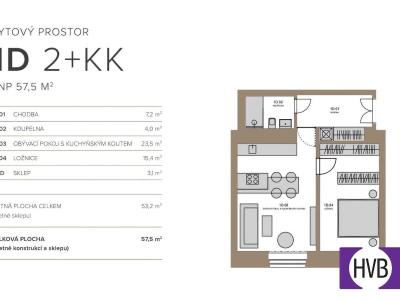 Prodej bytu 2+KK Praha, Mánesova č. 17