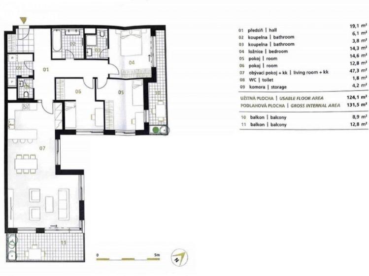 Prodej bytu 4+KK Praha, Na pomezí č. 28