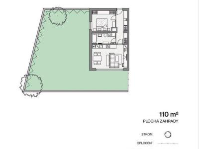 Sale apartment 2+KK Praha, Pod Krocínkou č. 4