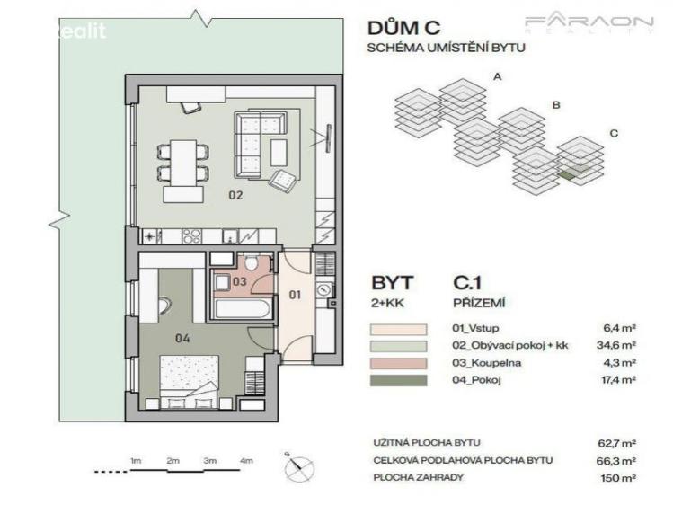 Prodej bytu 2+KK Praha, Pod Krocínkou č. 1
