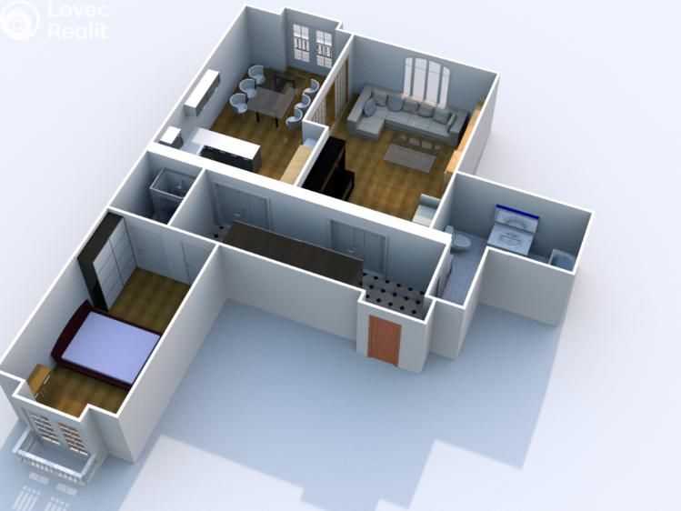 Prodej bytu 3+KK Praha, Korunní 1151/67 č. 30