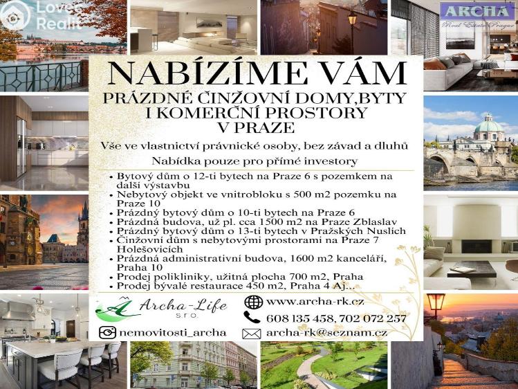 Prodej činžovního domu Praha č. 1