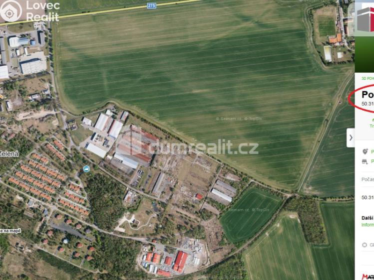 Prodej komerčního pozemku Luštěnice č. 9