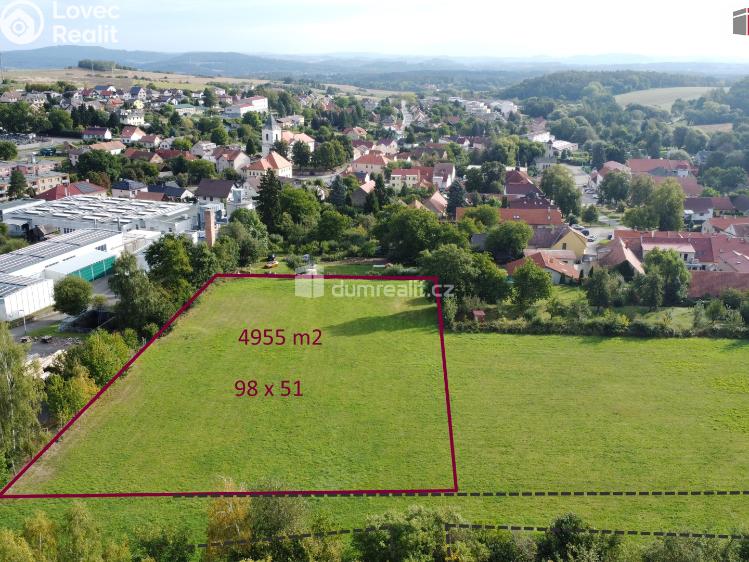 Prodej komerčního pozemku Netvořice, Pražská č. 1
