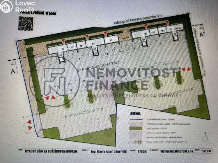 Prodej komerčního pozemku České Budějovice, U Voříškova dvora č. 1