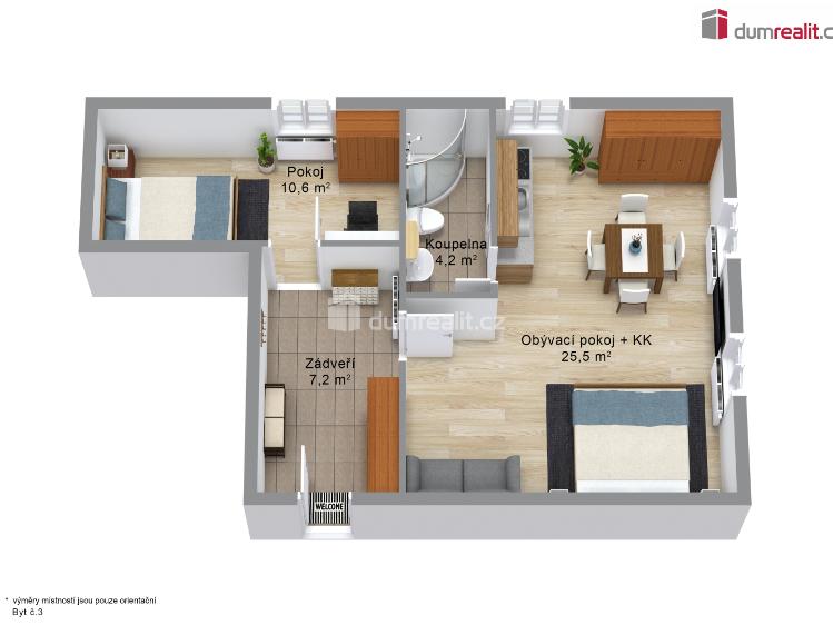 Prodej bytu 2+KK Merklín č. 9