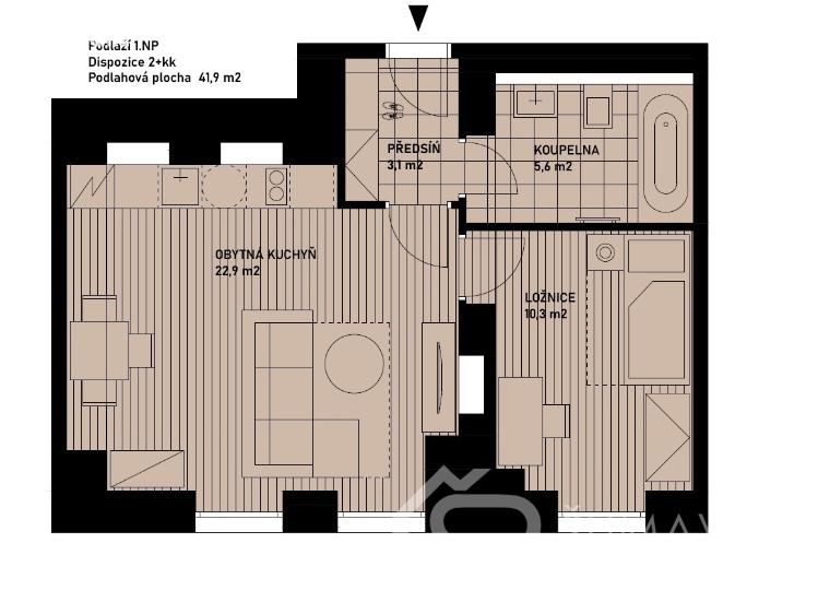 Prodej bytu 2+KK Čachrov č. 14