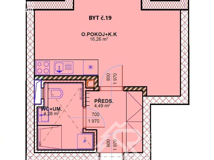 Prodej bytu 1+KK Kašperské Hory, Česká 301 č. 5