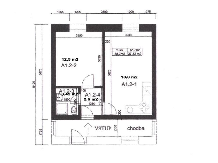 Sale apartment 2+KK Kvilda č. 10