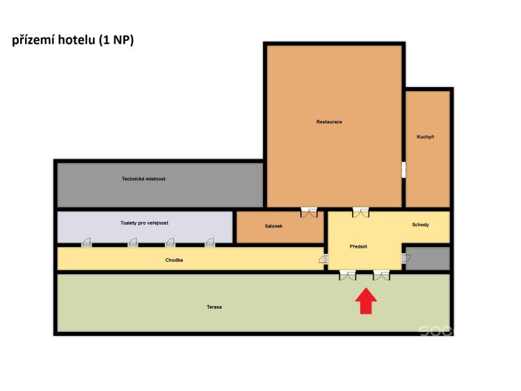 Sale hotel Loučeň, Jivák č. 13