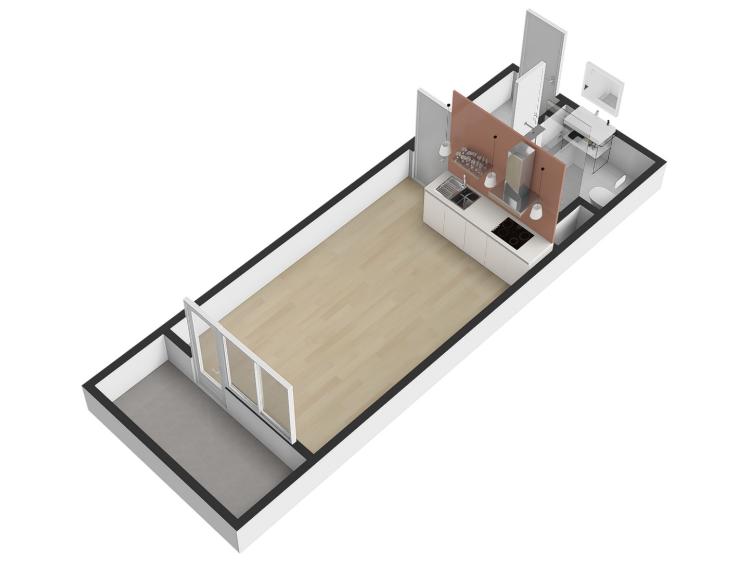 Продаж квартири 1+KK Praha, Hornoměcholupská č. 16