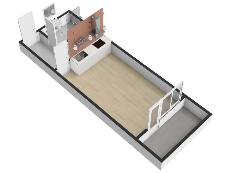 Продаж квартири 1+KK Praha, Hornoměcholupská č. 17