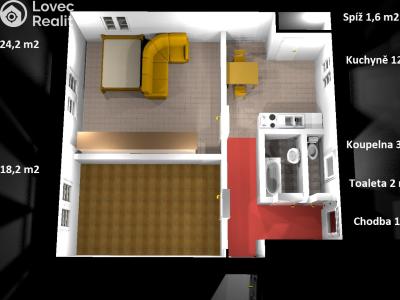 Продажа квартиры 2+1 Nýrsko, Klostermannova 647 č. 6