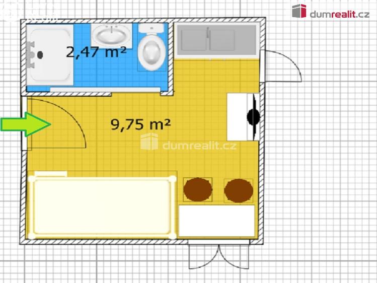 Prodej bytu 1+KK Luhačovice, Josefa Černíka č. 23