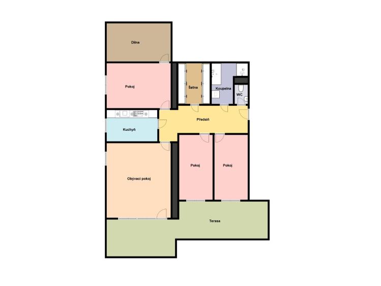 Prodej bytu 4+1 Praha, Pod Skalkou č. 2