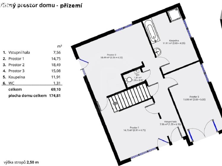 Prodej rodinného domu Besednice, Školní 272 č. 6