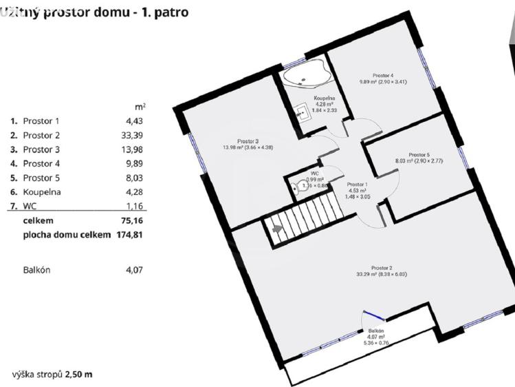 Prodej rodinného domu Besednice, Školní 272 č. 7