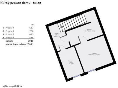 Prodej rodinného domu Besednice, Školní 272 č. 5