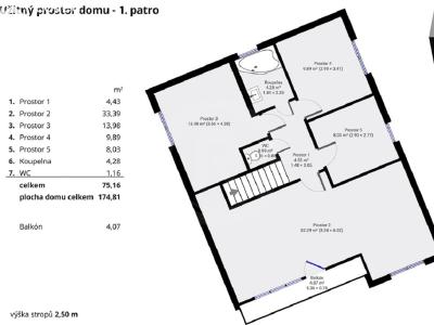 Prodej rodinného domu Besednice, Školní 272 č. 6