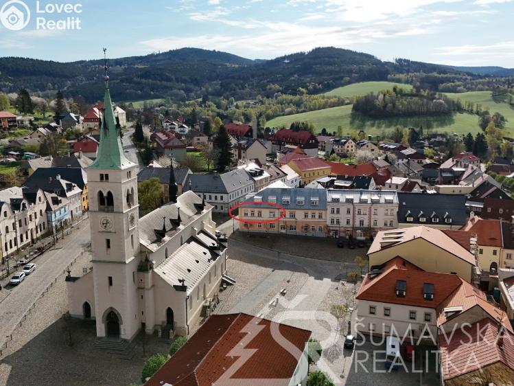 Prodej bytu 3+KK Kašperské Hory, Náměstí 34 č. 26