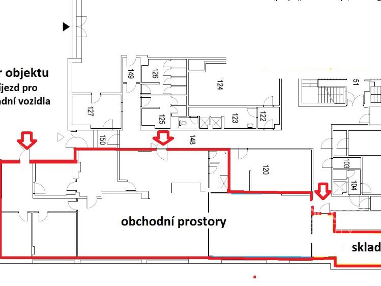 Pronájem obchodního prostoru Praha, Sokolovská č. 3