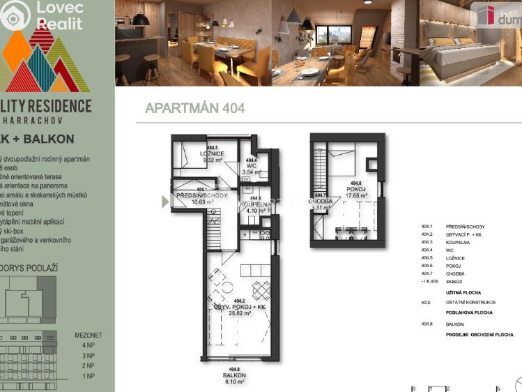 Prodej bytu 3+KK Harrachov č. 221