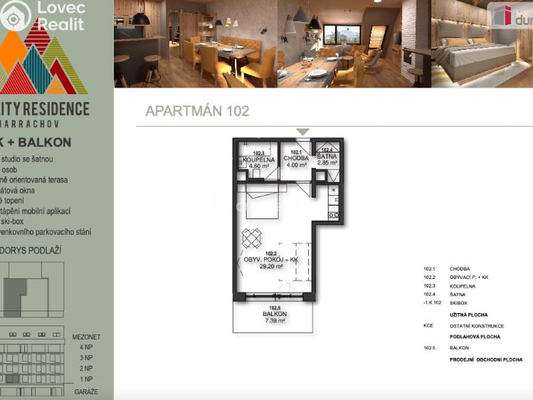 Pronájem bytu 1+1 Harrachov č. 12