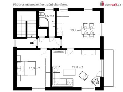 Pronájem bytu 3+KK České Budějovice, Fr. Halase č. 6