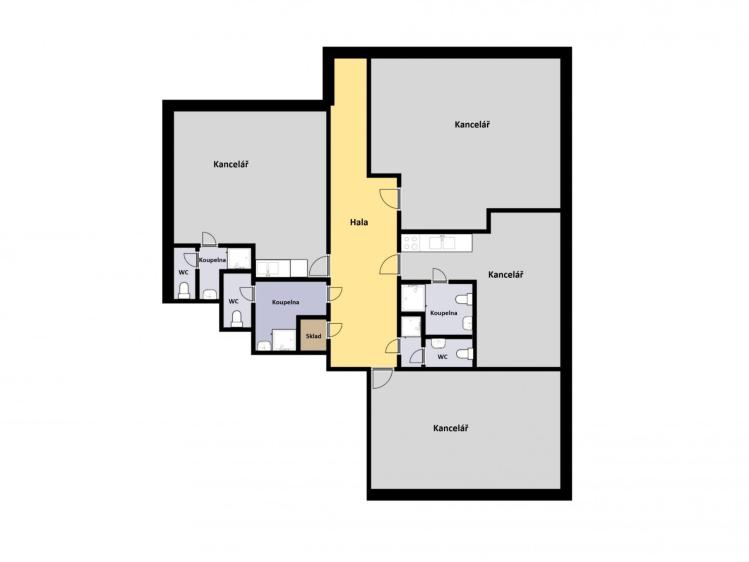 Rent office space Jesenice, Říčanská č. 6