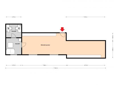 Rent commercial space Praha, Sokolovská č. 2