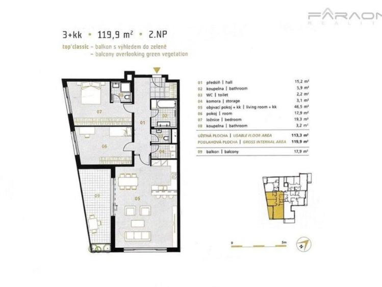Продажа квартиры 3+KK Praha, Na pomezí č. 28