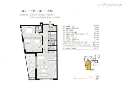 Продаж квартири 3+KK Praha, Na pomezí č. 29