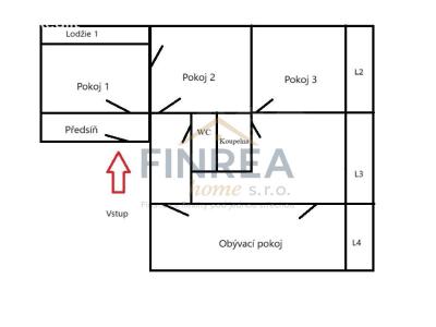 Продажа квартиры 4+1 Chomutov, Seifertova č. 1
