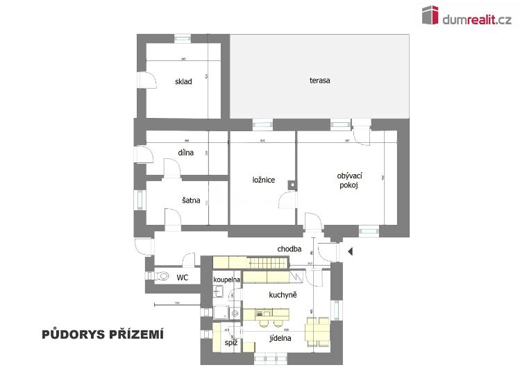 Prodej rodinného domu Dřísy, Na Obořišti č. 26