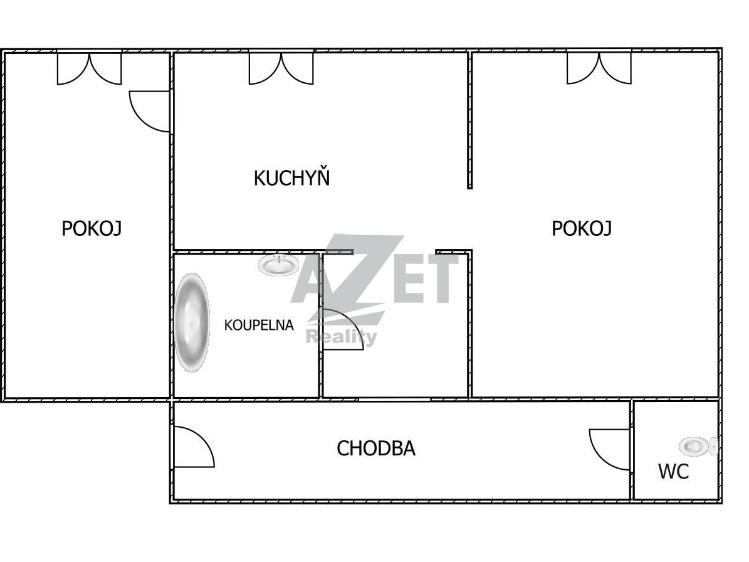 Prodej bytu 2+1 Ostrava, Edisonova č. 10