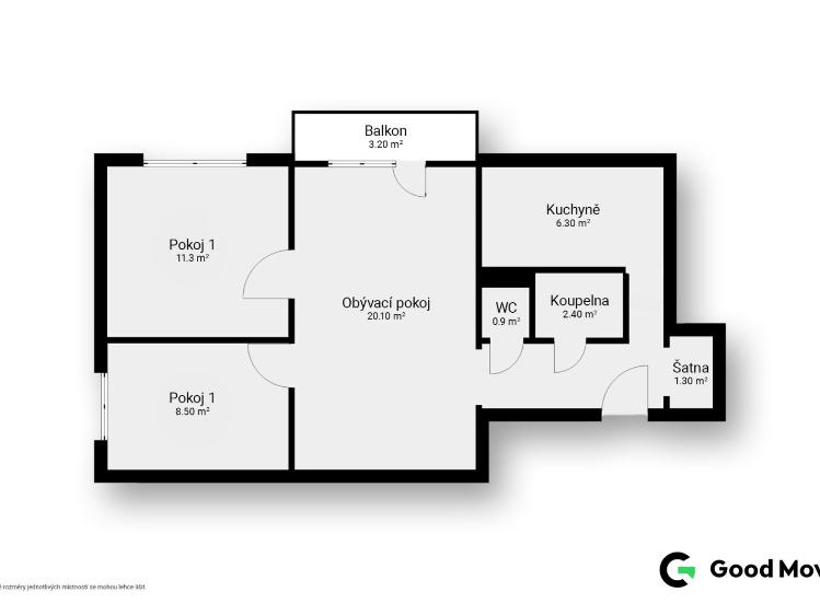 Продажа квартиры 3+1 Zlín, Husova 801 č. 3