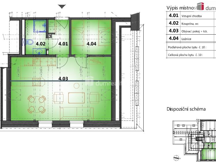 Prodej bytu 2+KK Horní Blatná, náměstí Sv. Vavřince č. 9