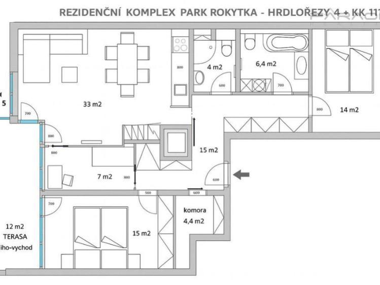 Pronájem bytu 4+KK Praha, Za Lidovým domem č. 12