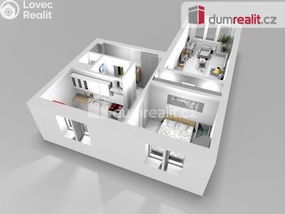 Sale apartment 2+1 Kamenický Šenov, Dvořáčkova č. 6
