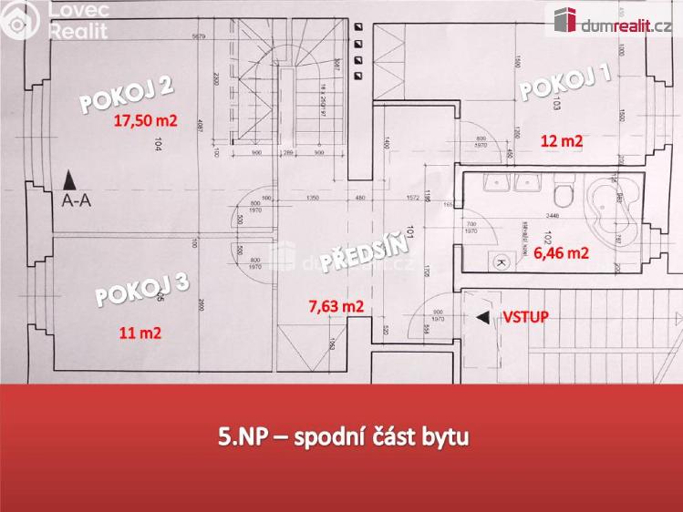 Prodej bytu 4+KK Karlovy Vary, Jugoslávská č. 19