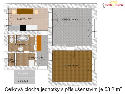 Продажа квартиры 2+1 Kolín, Mikoláše Alše č. 4