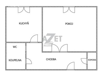 Rent apartment 1+1 Ostrava, Kotlářova č. 6
