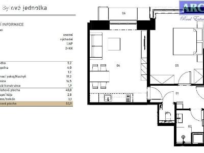 Prodej bytu 2+KK Praha, Patočkova č. 6