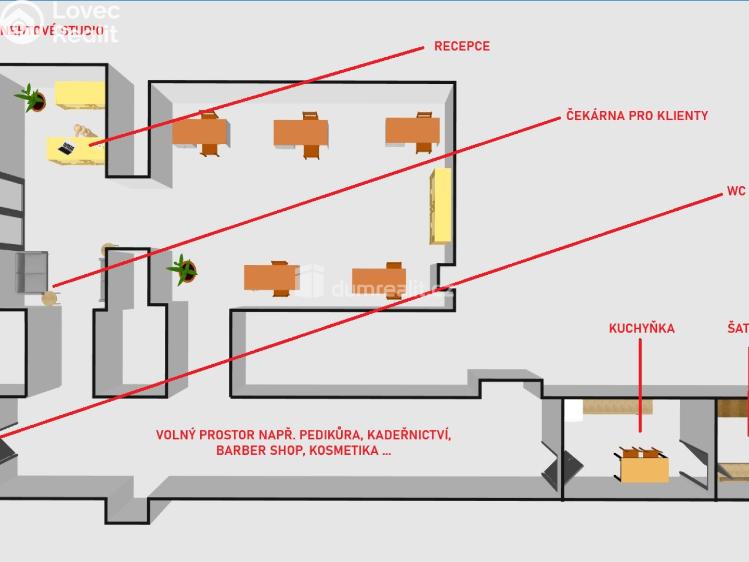 Pronájem obchodního prostoru Brno, Nádražní č. 18