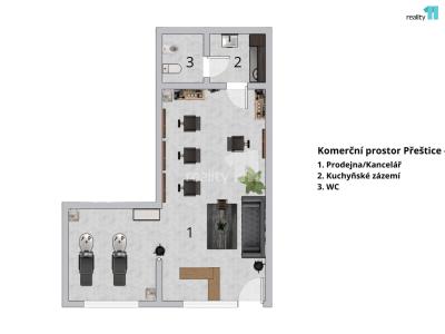 Prodej obchodního prostoru Přeštice, Husova č. 2