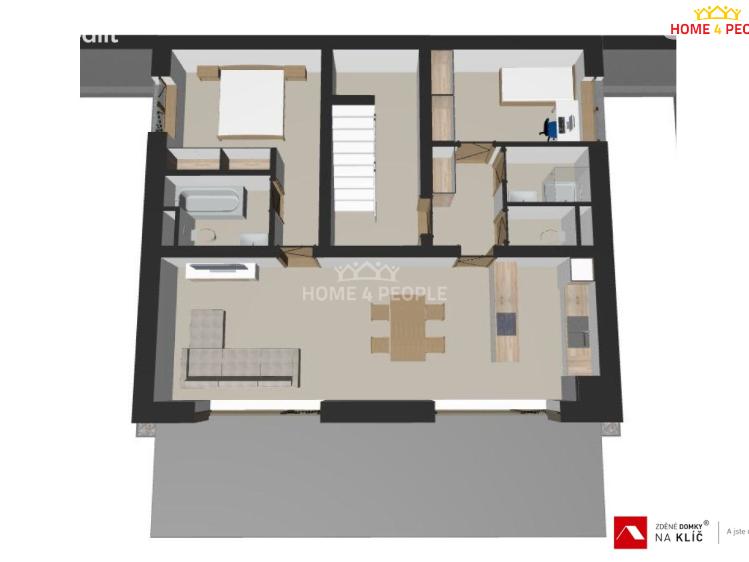 Prodej bytu 3+KK Luhačovice, Mlýnská č. 11