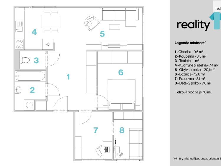 Продаж квартири 4+KK Třebovle č. 8