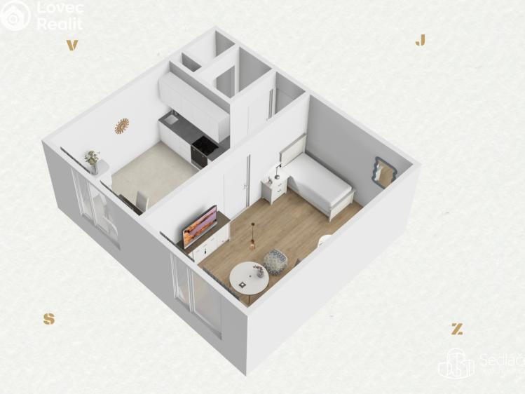 Продаж квартири 1+1 Kraslice, Pod nádražím č. 17